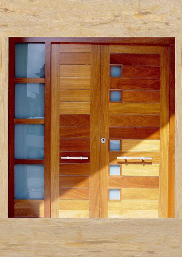 Puertas de entrada hechas en madera - CARPINTERIA FUSTA